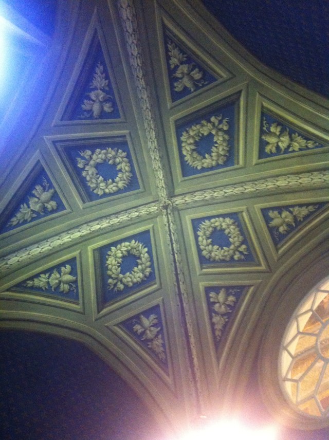 A shot of the ceiling in the anteroom at L’Officina Santa Maria Novella. Sadly, I was far too intimidated for more photos. 